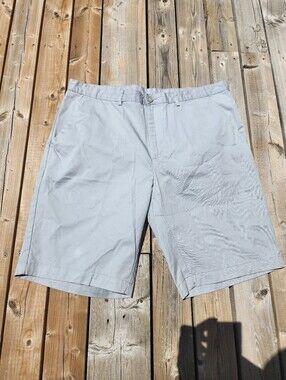 Calvin Klein Shorts Mens 36 Chino Flat Front Casual Preppy Golf Light Cotton